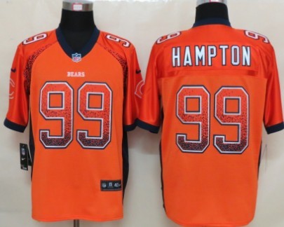 Nike Chicago Bears #99 Dan Hampton 2013 Drift Fashion Orange Elite Jersey