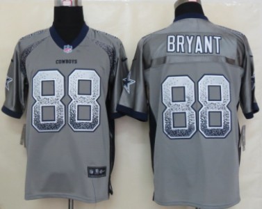 Nike Dallas Cowboys #88 Dez Bryant 2013 Drift Fashion Gray Elite Jersey