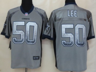 Nike Dallas Cowboys #50 Sean Lee 2013 Drift Fashion Gray Elite Jersey