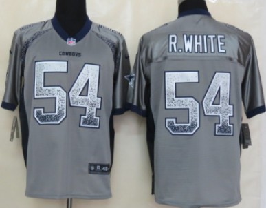 Nike Dallas Cowboys #54 Randy White 2013 Drift Fashion Gray Elite Jersey