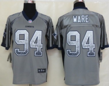 Nike Dallas Cowboys #94 DeMarcus Ware 2013 Drift Fashion Gray Elite Jersey