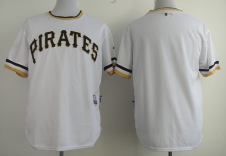 Pittsburgh Pirates Blank White Pullover Cool Base Jersey