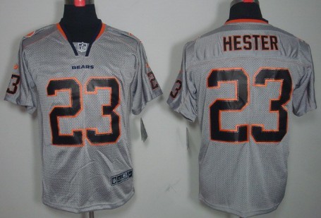 Nike Chicago Bears #23 Devin Hester Lights Out Gray Elite Jersey