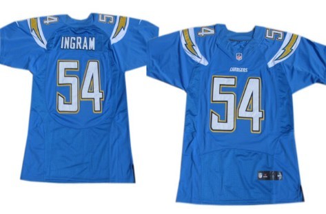 Nike San Diego Chargers #54 Melvin Ingram 2013 Light Blue Elite Jersey