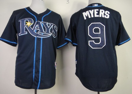 Tampa Bay Rays #9 Wil Myers Navy Blue Jersey