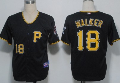 Pittsburgh Pirates #18 Neil Walker Black Kids Jersey