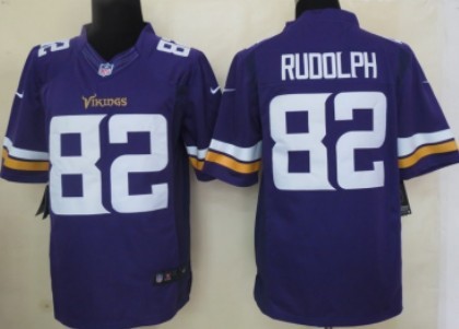 Nike Minnesota Vikings #82 Kyle Rudolph 2013 Purple Limited Jersey