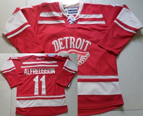Detroit Red Wings #11 Daniel Alfredsson 2014 Winter Classic Red Jersey
