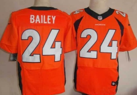 Nike Denver Broncos #24 Champ Bailey 2013 Orange Elite Jersey