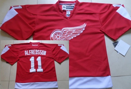 Detroit Red Wings #11 Daniel Alfredsson Red Jersey