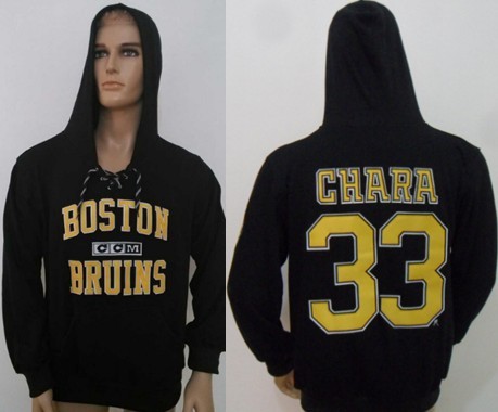 CCM Boston Bruins #33 Zdeno Chara Black Hoodie
