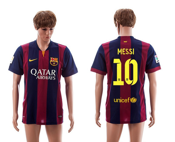 2014-2015 Barcelona AAA+ Thailand Quality Soccer Jersey Nike Home #10