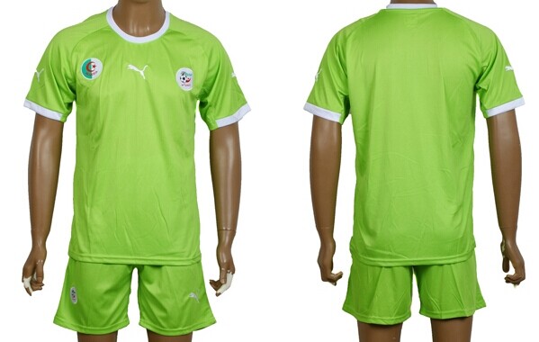 2014 World Cup Algeria Blank (or Custom) Away Soccer Shirt Kit