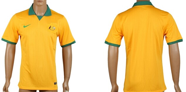 2014 World Cup Australia Blank (or Custom) Home Soccer Thailand T-Shirt