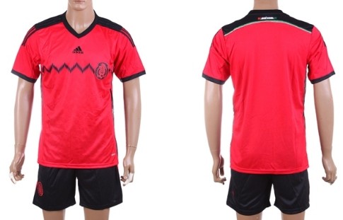 2014 World Cup Mexico Blank (or Custom) Away Soccer Shirt Kit