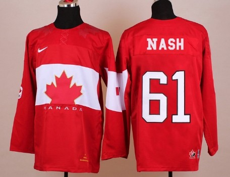 2014 Olympics Canada #61 Rick Nash Red Jersey