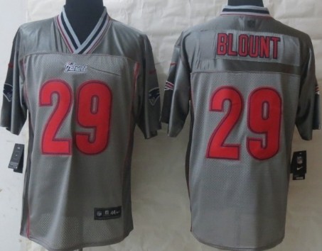 Nike New England Patriots #29 LeGarrette Blount 2013 Gray Vapor Elite Jersey