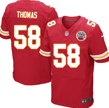 Nike Kansas City Chiefs #58 Derrick Thomas Red Elite Jersey