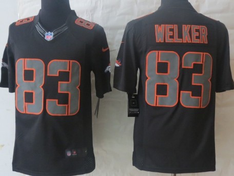 Nike Denver Broncos #83 Wes Welker Black Impact Limited Jersey