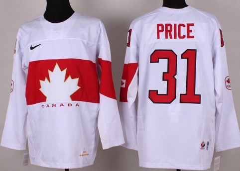 2014 Olympics Canada #31 Carey Price White Jersey