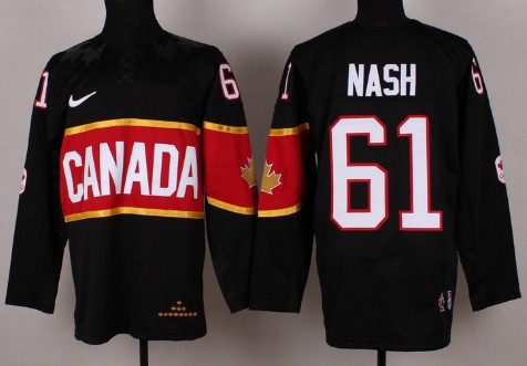 2014 Olympics Canada #61 Rick Nash Black Jersey