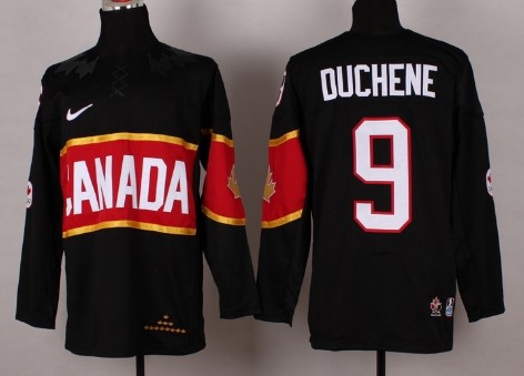 2014 Olympics Canada #9 Matt Duchene Black Jersey