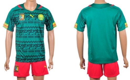 2014 World Cup Cameroon Blank (or Custom) Home Soccer Shirt Kit