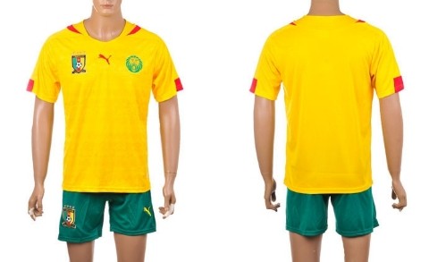 2014 World Cup Cameroon Blank (or Custom) Away Soccer Shirt Kit