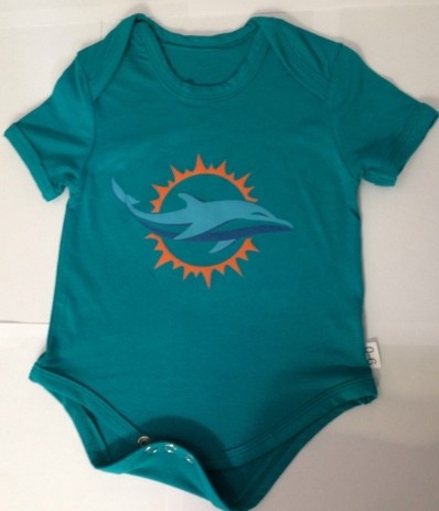 Miami Dolphins Green Babywear