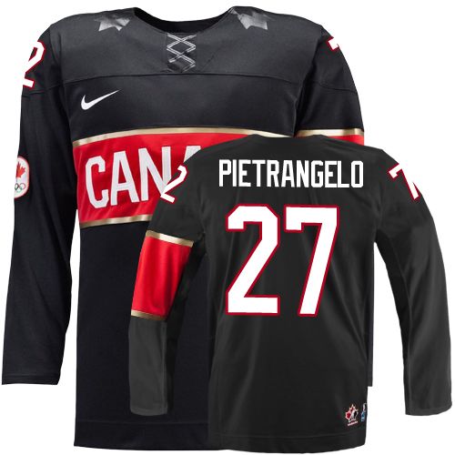 2014 Olympics Canada #27 Alex Pietrangelo Black Jersey