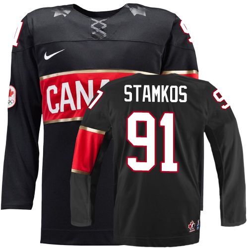 2014 Olympics Canada #91 Steven Stamkos Black Jersey