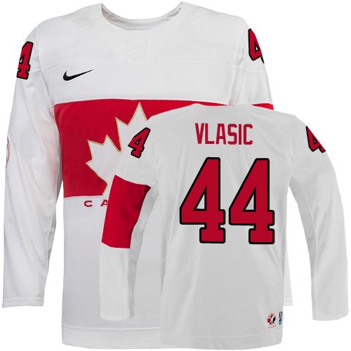 2014 Olympics Canada #44 Marc-Edouard Vlasic White Jersey