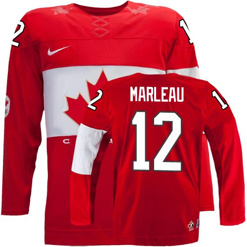 2014 Olympics Canada #12 Patrick Marleau Red Jersey