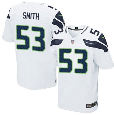 Nike Seattle Seahawks #53 Malcolm Smith White Elite Jersey