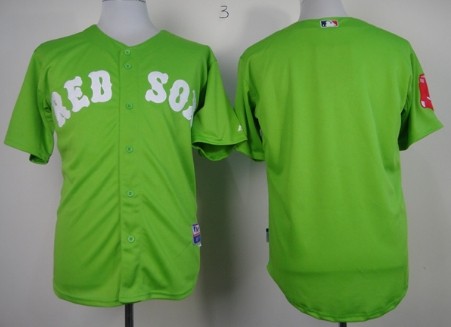 Boston Red Sox Blank 2013 Green Jersey