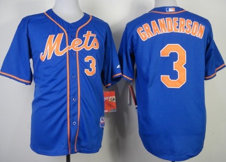New York Mets #3 Curtis Granderson Blue Jersey