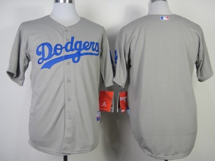Los Angeles Dodgers Blank 2014 Gray Jersey