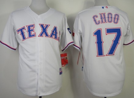 Texas Rangers #17 Shin-Soo Choo 2014 White Jersey