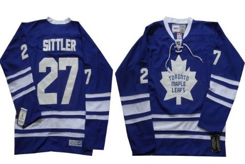 Toronto Maple Leafs #27 Darryl Sittler Blue Third Throwback CCM Jersey