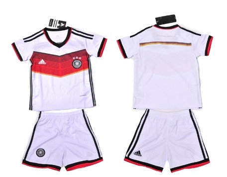 2014 World Cup Germany Blank (or Custom) Home Soccer Shirt Kit_Kids