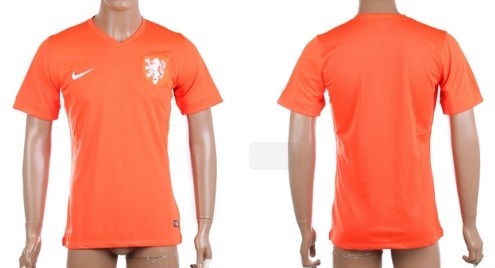 2014 World Cup Holland Blank (or Custom) Home Soccer AAA+ T-Shirt