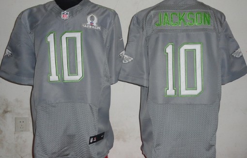 Nike Philadelphia Eagles #10 DeSean Jackson 2014 Pro Bowl Gray Jersey