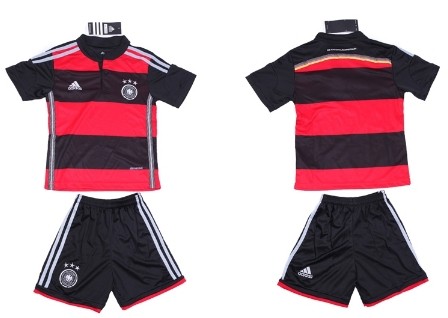 2014 World Cup Germany Blank (or Custom) Away Soccer Shirt Kit_Kids