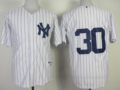 New York Yankees #30 David Robertson White Jersey