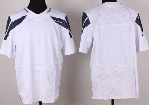 Nike Seattle Seahawks Blank White Elite Jersey
