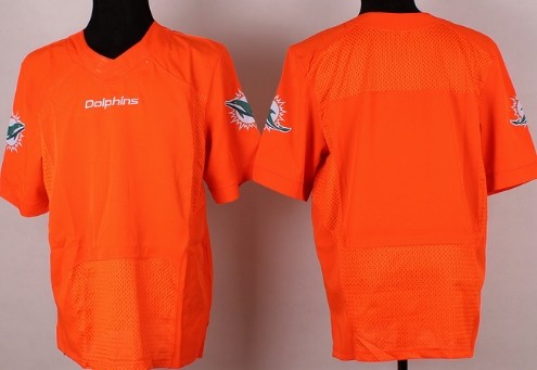 Nike Miami Dolphins Blank 2013 Orange Elite Jersey