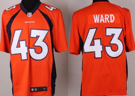 Nike Denver Broncos #43 T.J. Ward 2013 Orange Game Jersey
