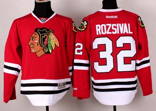 Chicago Blackhawks #32 Michal Rozsival Red Jersey
