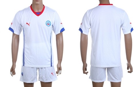 2014 World Cup Chile Blank (or Custom) Away Soccer Shirt Kit