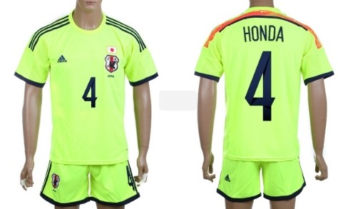 2014 World Cup Japan #4 Honda Away Soccer Shirt Kit